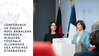 Europe et affaires étrangères : déclarations des ministres Catherine Colonna et Annalena Baerbock.