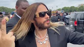 JARED LETO AT GIVENCHY SPRING SUMMER 2024 MENSWEAR SHOW IN PARIS