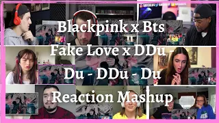 Bts and Blackpink Fake Love x DDu-Du DDu-Du Reaction Mashup