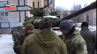 Ukrainian tanks on the territory Avdeevka