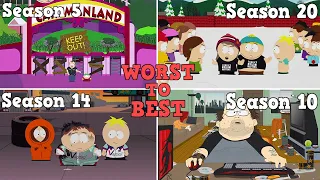 Ranking Every Season Of South Park From WORST To BEST!