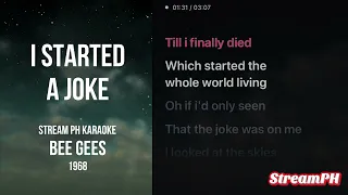 1968 Bee Gees I Started A Joke Karaoke [Original]