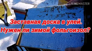 Заставная доска для ульев. Фольгоизол - за или против! Одна из причин неудачной зимовки пчел 2020 г.