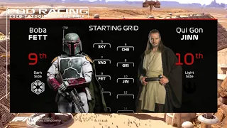 Star Wars F1 Starting Grid