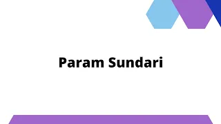 Param Sundari | Lyrics | Mimi | Kriti Sanon, Pankaj Tripathi | A. R. Rahman | Shreya | Amitabh B. |