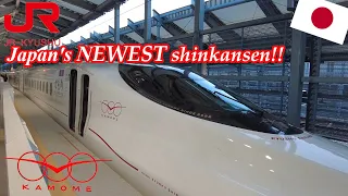 Japan's NEWEST shinkansen! | Nishi - Kyushu Shinkansen - Kamome | Takeo Onsen -  Nagasaki