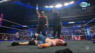 Jimmy Uso & Solo Sikoa atacan brutalmente a John Cena rumbo a Fastlane -Smackdown 22/09/2023 Español