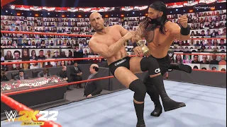 WWE 2K22 - Roman Reigns vs. Cesaro | WWE Universal Championship