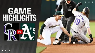 Rockies vs. A's Game Highlights (5/22/24) | MLB Highlights