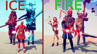 ICE TEAM vs FIRE TEAM | TABS - Totally Accurate Battle Simulator