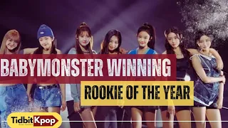 REACTION BABYMONSTER WINNING ROOKIE OF THE YEAR