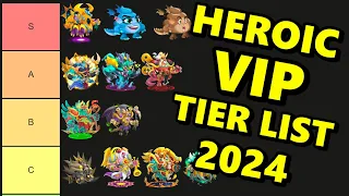 SKINLESS HEROIC VIP TIER LIST 2024! Which HVIP Is the BEST for F2P Players? - Dragon City #219