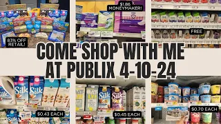 Come shop with me at Publix 4-10-24. 83% savings off retail! Publix deals this week!