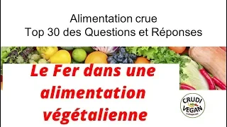 Où trouver le fer si on ne mange pas de viande ? Q14 du TOP 30