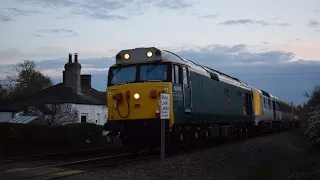 50008 arrives at the Mid Norfolk Railway working 5Z43 - 4/4/19