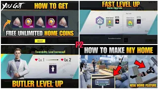 Get Free Home Coins • fast level up pubg home • how to build pubg home • get tree butler in home