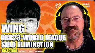 Wing - Grand Beatbox Battle 2023: World League - Solo Elimination - reaction