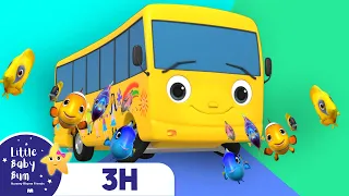 [3H LOOP] Wheels On The Bus ! | 3D Vehicle |🚌Wheels on the BUS Songs! 🚌 Nursery Rhymes for Kids