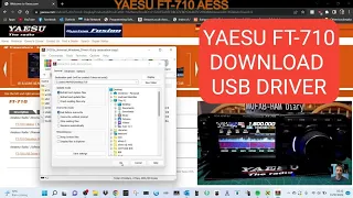 YAESU FT-710 USB Driver Install -Windows 10/11