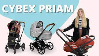 Подробный обзор немецкой коляски Cybex Priam III Lux вместе с автокреслом