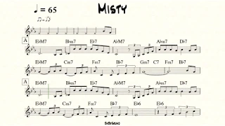 Misty Backing Track For Bass (BPM 65)