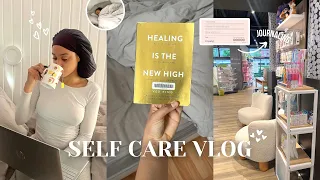 selfcare vlog 🌱sick day in my life,do I have corona???, chitchat, room reset, moving my body