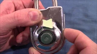 (picking 127) Sargent and Greenleaf combo padlock 8077 - changing the combination