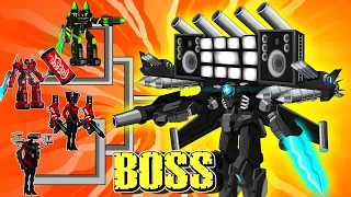 Transformers Tank: Giant TV Upgraded VS Monster Robot / Coca Cola Robot | Arena Tank Cartoon