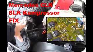 Mercedes CLK - SLK Supercharger / Kompressor FIX with full instruction photos + Before & After video