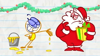 "Ho Ho! It's Pencil Claus!" Pencilmate Gives Out Christmas Surprises | Pencilmation Cartoons!