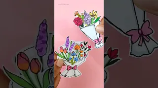 💐Miniature Flower Bouquet | Mother's Day Gift Ideas ❤️ | Easy Paper Crafts #mothersday #papercrafts