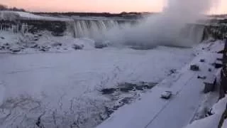 ICE BRIDGE at Niagara Falls (Day 3 since formation)  Jan 13, 2015