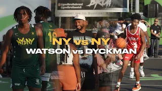 Mikal Bridges Pulls Up to NY vs NY To Catch Watson vs Dyckman!