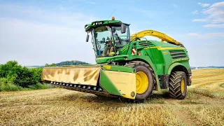 Senáže žita 2023 • John Deere 8600i, traktory Fendt, Case, JCB