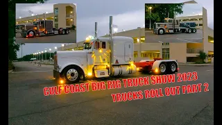 Gulf Coast Big Rig Truck Show 2023 (trucks leaving part 2)