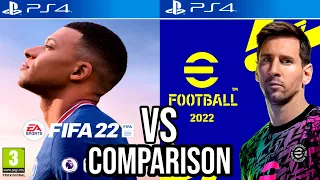 FIFA 22 Vs eFootball 2022 PS4