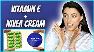 SPECIALIST testing NIVEA CREAM & VITAMIN E CAPSULES: skincare hacks, beauty tips, anti-aging