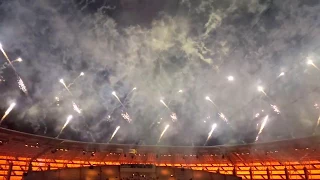 Baku 2017 Islamic Solidarity Games closing ceremony fireworks HD Феерверк на закрытии исламских игр