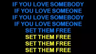 SC8283 01   Sting   If You Love Somebody Set Them Free Karake