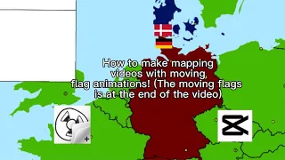 The Mapping Tutorial - How to make Mapping videos on FlipaClip and CapCut with moving flags.(mobile)