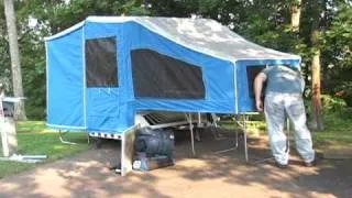 Time Out Motorcycle Camper Setup