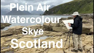 Large Plein Air Watercolour Painting. Skye, Scotland