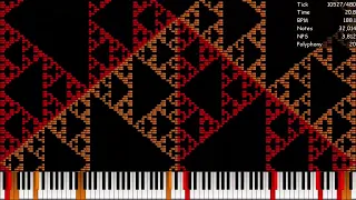 [Nut MIDI] Sierpinutski Mirrored ~ 23.88 Million Notes