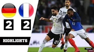 Allemagne VS France (2:2) Résumé, Buts & Actions