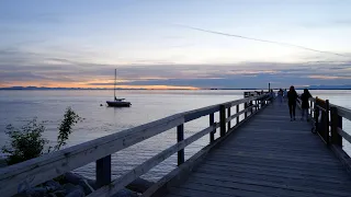 Crescent Beach Sunset - White Rock, BC Walking Tour in 4K (UHD)