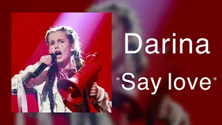 DARINA KRASNOVSKA - "SAY LOVE" lyrics (polski & ukraiński)