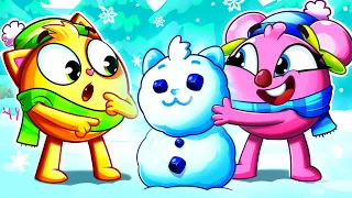Make a Snowman Song ☃️ | Funny Christmas Kids Songs And Nursery Rhymes by Baby Zoo 😻🐨🐰🦁
