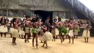 Kevin Keew surprise by Tatuyo Tribe from Amazon rainforest in Brazil
