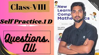 Rational Number class-8 New learning Composite Mathematics  || Self Practice-1D || #skgupta