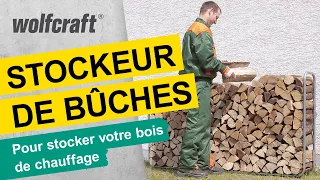 Pour stocker le bois de chauffage - Stockeur de bûches | wolfcraft